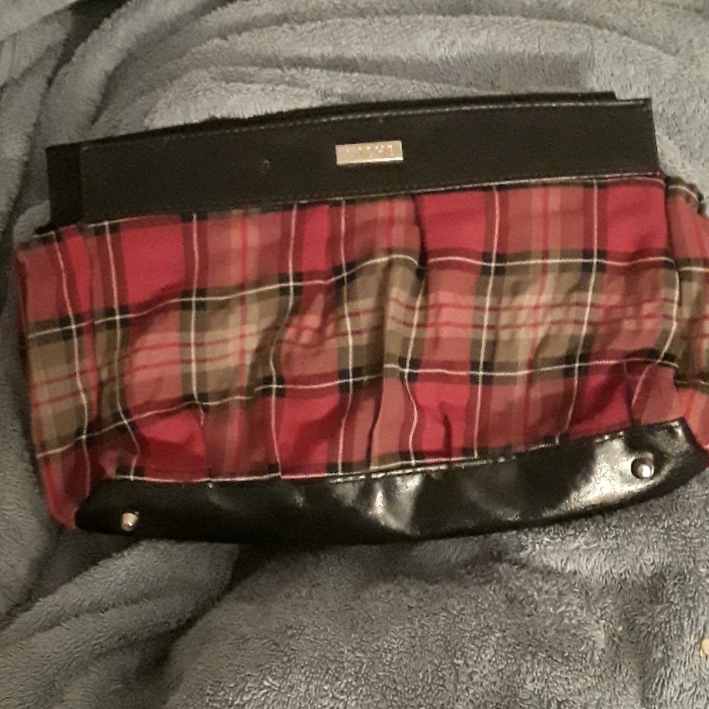 Retired Miche TORI Plaid flannel clutch